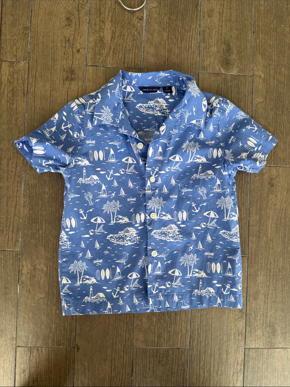 Janie and Jack getaway shirt size 2T